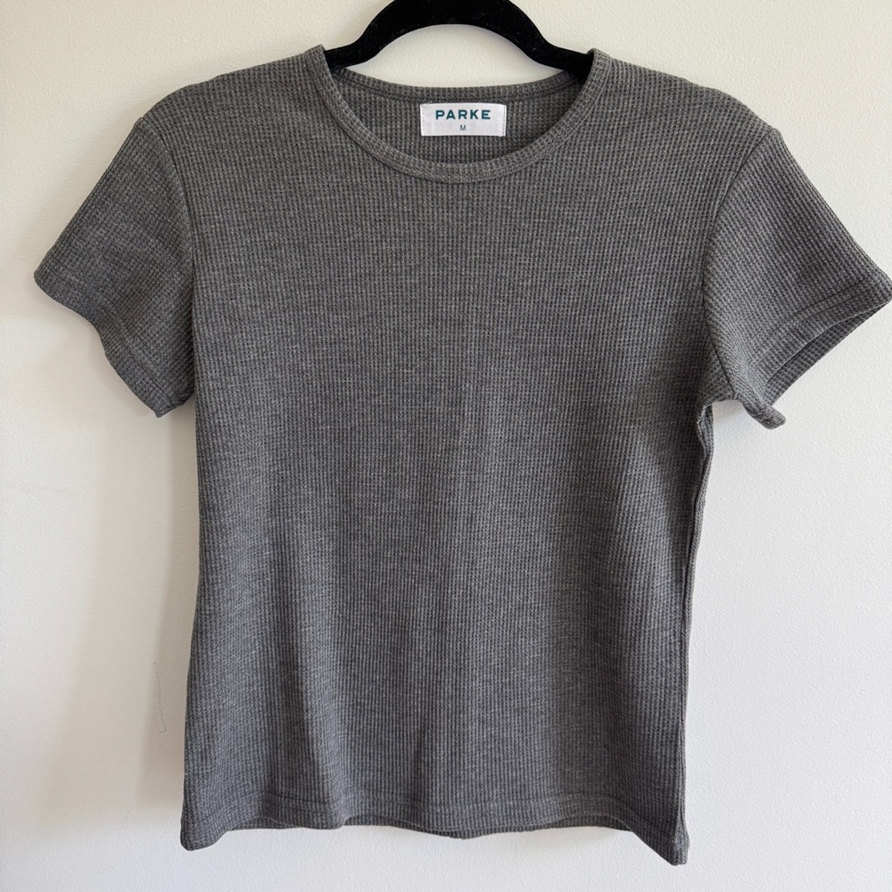Parke Waffle Tee in Stormy size M